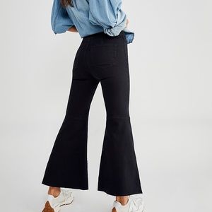 Free People Youthquake Crop Flare Jeans